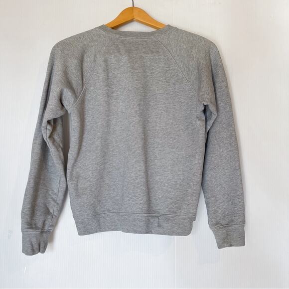 Everlane | Heather Gray Essential Crewneck Sweatshirt Long sleeve Cotton - Picture 4 of 6